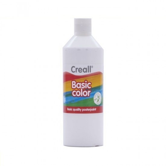 CREALL ΤΕΜΠΕΡΑ BASICCOLOR 500ml WHITE
